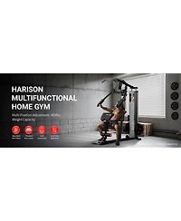 Harison Home Gym Full Body Workout Machine with Pulley System and Bench (Hrm-G11511)