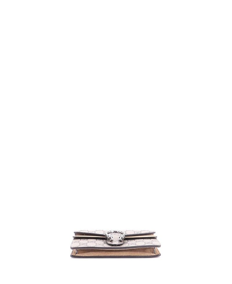 Pre-Owned Gucci Super Mini Dionysus Bag Gg Coated Canvas