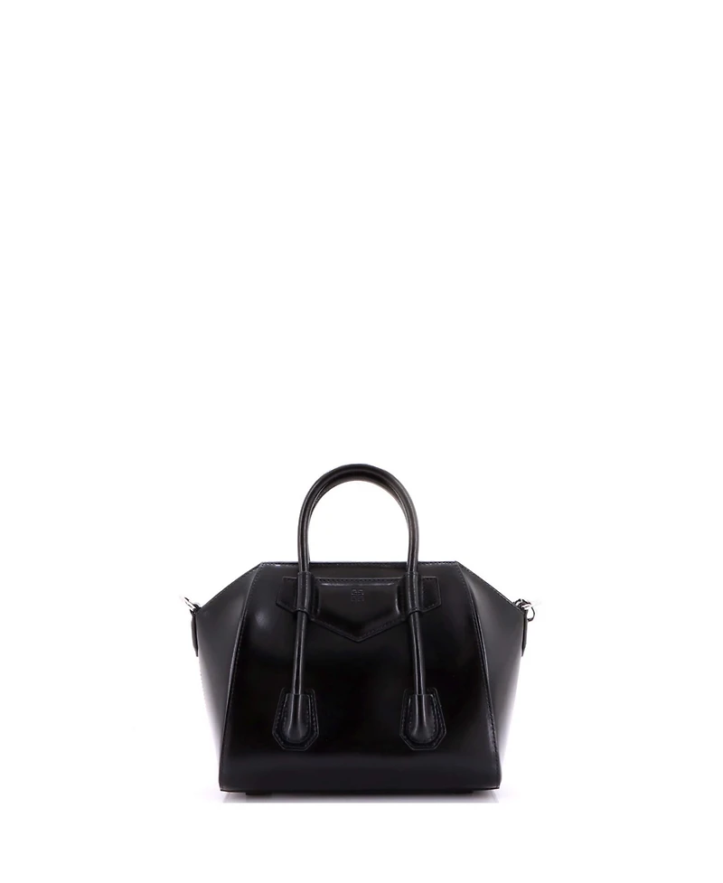 Pre-Owned Givenchy Mini Antigona Lock Bag Leather