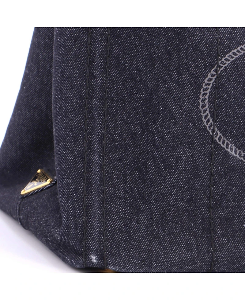 Pre-Owned Prada Large Canapa Tote Denim