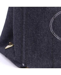 Pre-Owned Prada Large Canapa Tote Denim