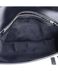 Pre-Owned Gucci Small Petite Gg Flap Shoulder Bag Leather
