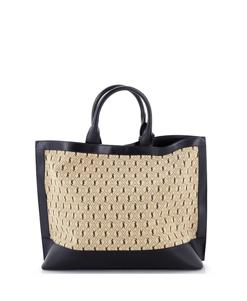 Pre-Owned Saint Laurent Large Le Monogram Tote Monogram All Over Canvas and Leather
