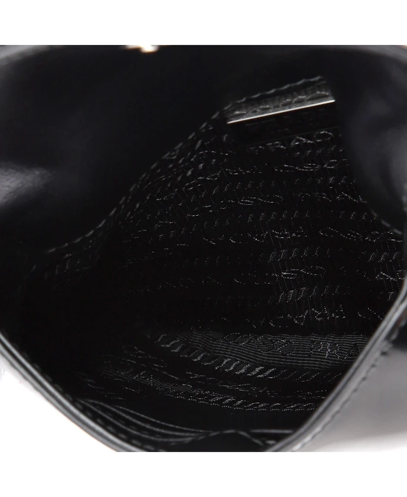 Pre-Owned Prada Mini Cleo Flap Shoulder Bag Spazzolato Leather