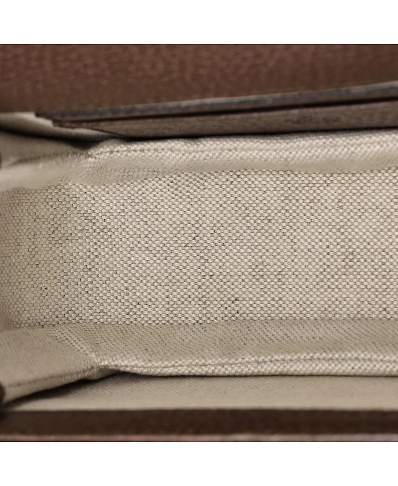 Pre-Owned Gucci Mini Bamboo 1947 Top Handle Bag Jumbo Gg Canvas
