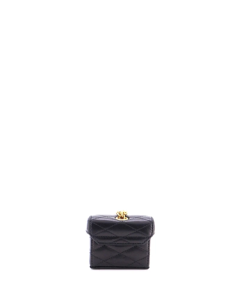 Pre-Owned Saint Laurent June Box Bag Charm Quilted Leather