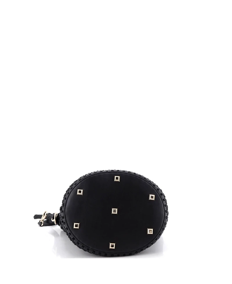 Pre-Owned Salvatore Ferragamo The Studio Bucket Bag Woven Leather
