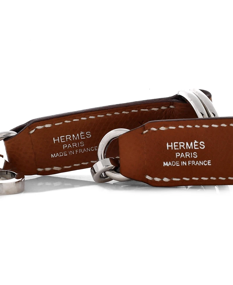 Pre-Owned HERMES Attache Soie Bag Strap 2-Piece Set Leather