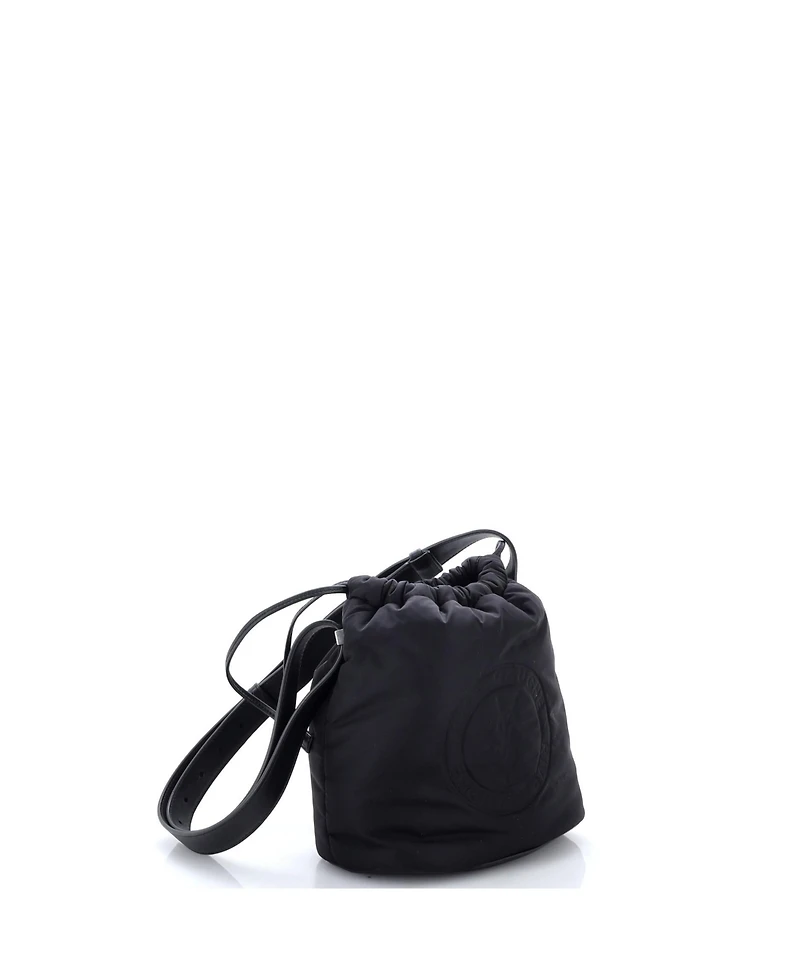 Pre-Owned Saint Laurent Rive Gauche Drawstring Bucket Bag Padded Nylon