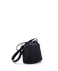 Pre-Owned Saint Laurent Rive Gauche Drawstring Bucket Bag Padded Nylon