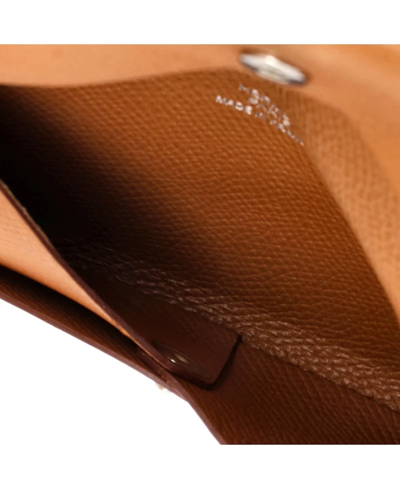 Pre-Owned HERMES Calvi Card Holder Epsom