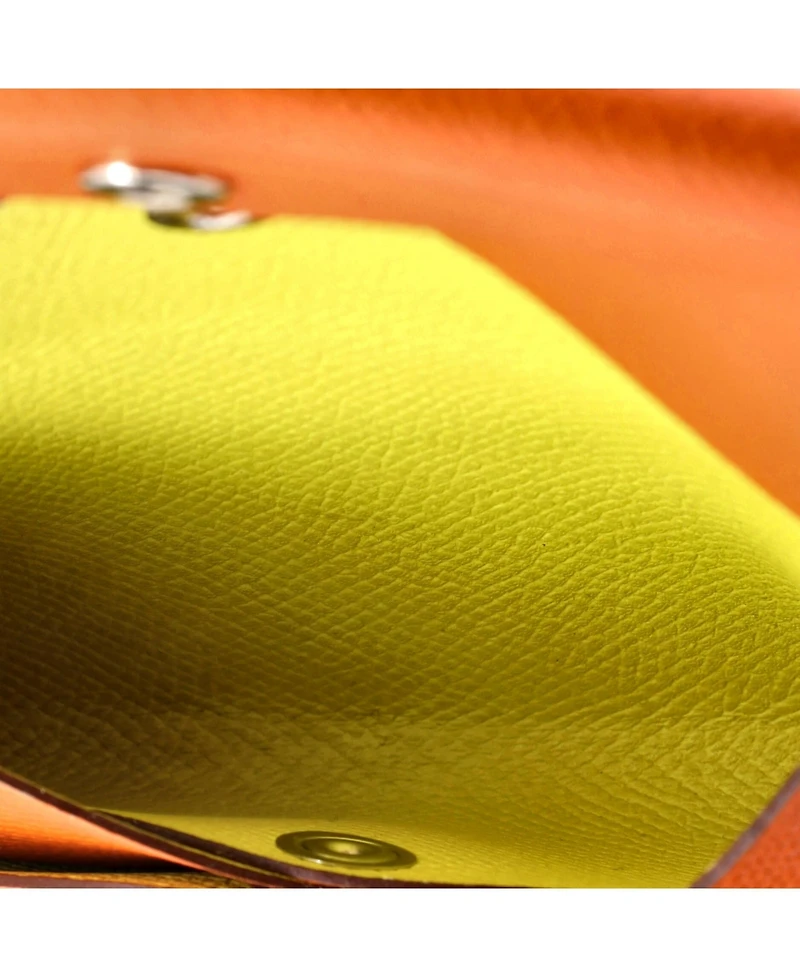 Pre-Owned HERMES Calvi Duo Card Holder Epsom