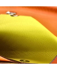 Pre-Owned HERMES Calvi Duo Card Holder Epsom