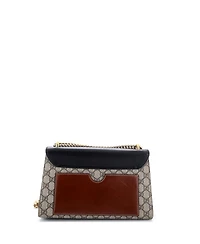 Pre-Owned Gucci Medium Padlock Shoulder Bag Gg Coated Canvas and Leather