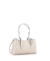 Pre-Owned Gucci Small Emblem Tote Gg Coated Canvas