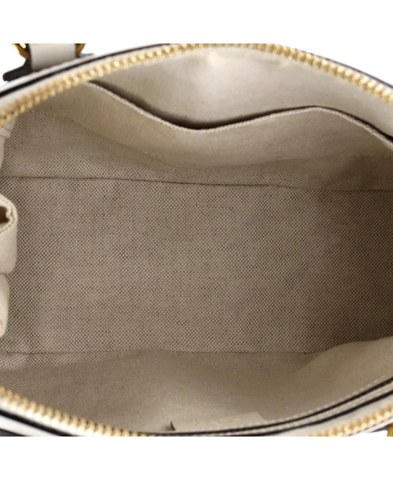 Pre-Owned Gucci Small Horsebit 1955 Top Handle Bag Gg Coated Canvas with Leather