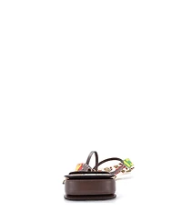 Pre-Owned Gucci Mini Bamboo 1947 Top Handle Bag Limited Edition 100 Centennial Printed Canvas