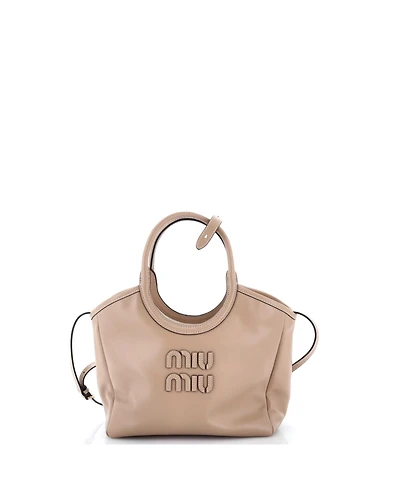 Pre-Owned Miu Miu Small Ivy Tote Bag Leather
