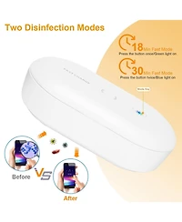 Neewer Uv Light Sanitizer Box Portable 10W Phone Wireless Charging Disinfection Lamp with Aroma Diffuser Sterilizing Box For Jewelry Watch Wallet Keys