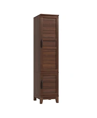 homfan Wardrobe Closet Organizer - 2 Doors, 72 Inch Tall Armoire with Hanging Rod and 18 Adjustable Shelves Narrow Bedroom Clothes Storage Cabinet