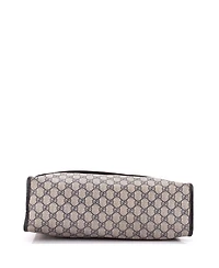 Pre-Owned Gucci Large Web Loop Messenger Gg Coated Canvas