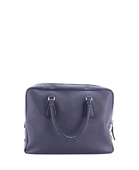Pre-Owned Prada Large Zip Around Briefcase Saffiano Leather