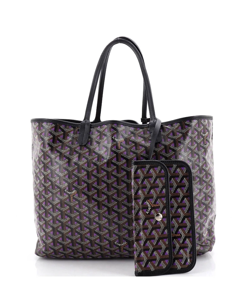 Pre-Owned Goyard Pm Saint Louis Tote Claire Voie Coated Canvas