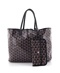 Pre-Owned Goyard Pm Saint Louis Tote Claire Voie Coated Canvas