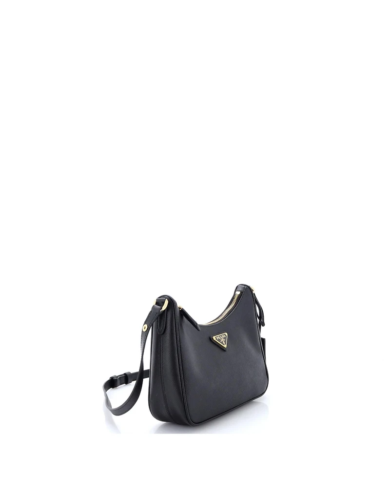 Pre-Owned Prada Mini Re-Edition Hobo Saffiano Leather