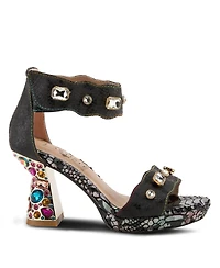 L'Artiste Women's Spring Step Jewell Closed Back Sandal with Buckle
