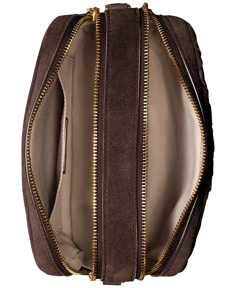 Michael Kors Bryant Leather Camera Mini Crossbody Handbag