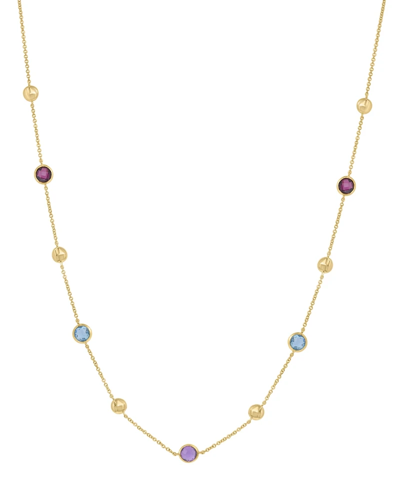 Effy Collection Multi-Gemstone (1-3/8 ct. t.w.) Necklace in 14k Yellow Gold