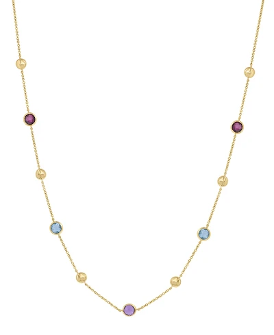 Effy Collection Multi-Gemstone (1-3/8 ct. t.w.) Necklace in 14k Yellow Gold
