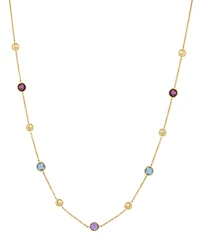 Effy Collection Multi-Gemstone (1-3/8 ct. t.w.) Necklace in 14k Yellow Gold