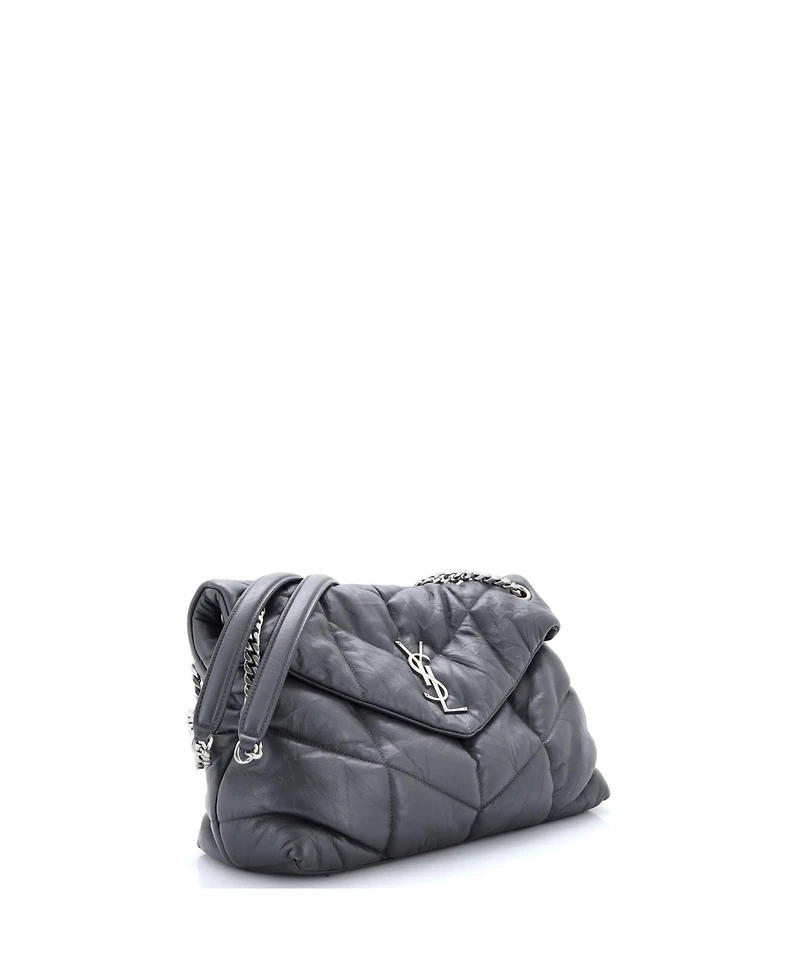 Pre-Owned Saint Laurent Medium Loulou Puffer Shoulder Bag Quilted Leather
