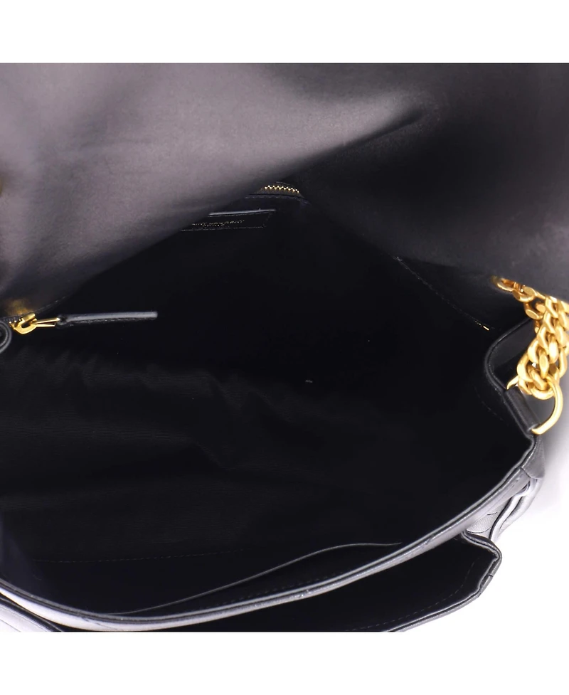 Pre-Owned Saint Laurent Large Niki Chain Flap Bag Matelasse Chevron Leather