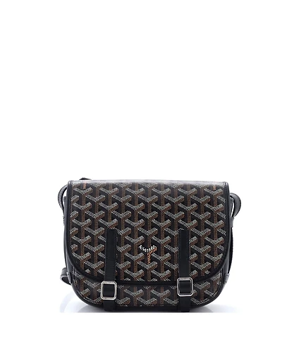 Pre-Owned Goyard Pm Belvedere Messenger Bag Coated Canvas with Leather