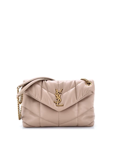Pre-Owned Saint Laurent Small Loulou Puffer Shoulder Bag Quilted Leather