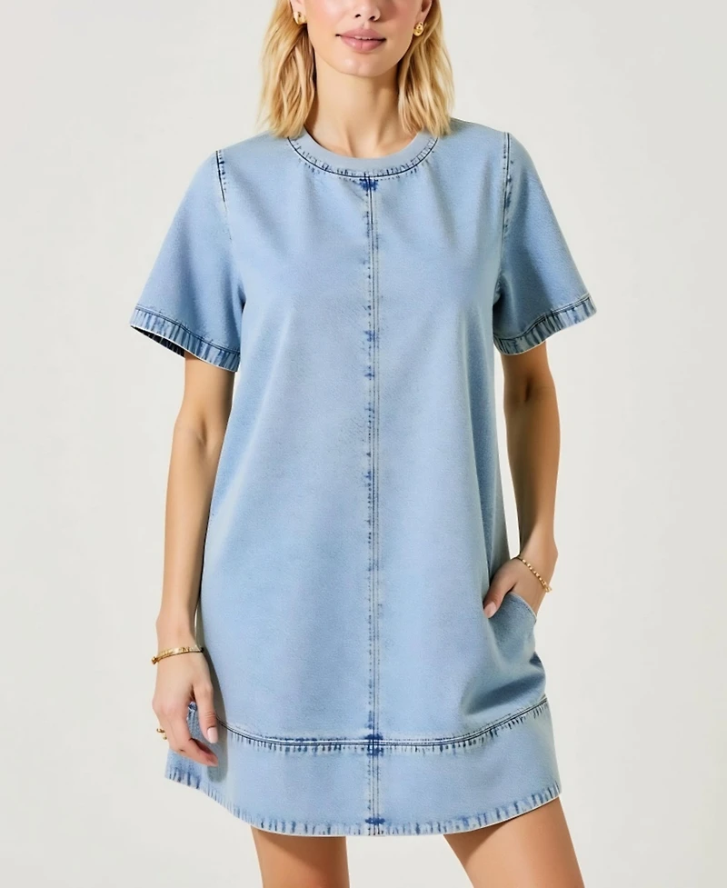 Modenaire Women's Denim Mini Dress