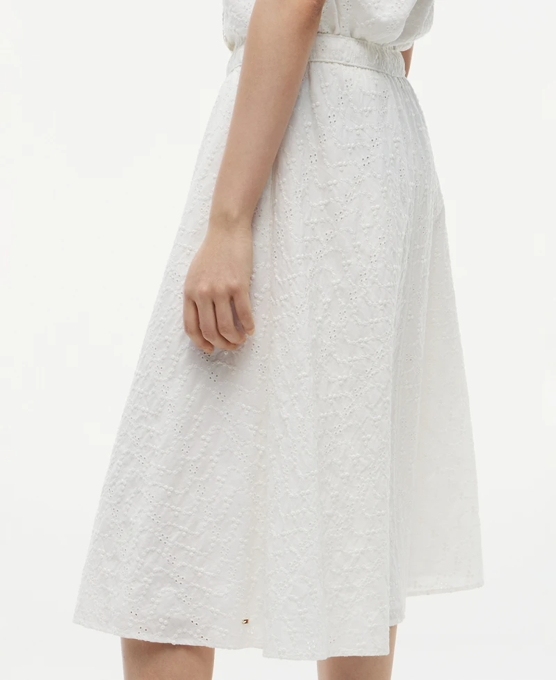 Tommy Hilfiger Women's Broderie Elasticated Waist Skirt