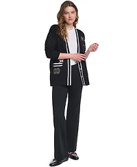 Karl Lagerfeld Paris Women's Ponte Mid-Rise Pants