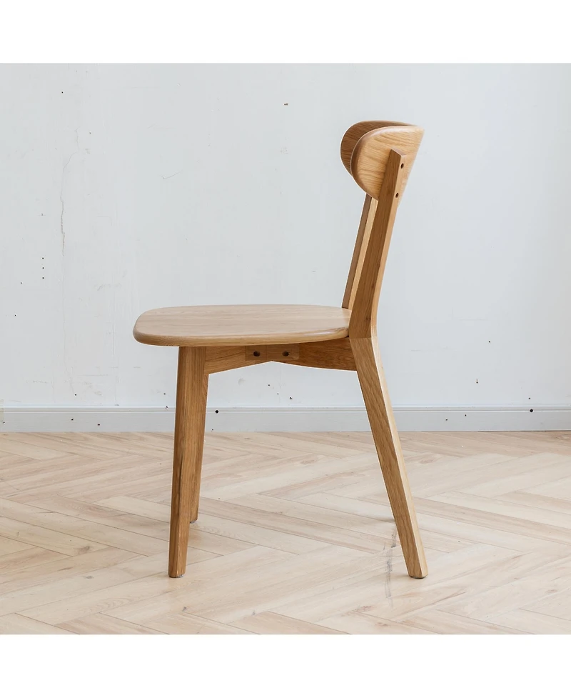 sumyeg Solid Oak Dining Chair with Fas Grade Wood Frame for Dining Room and Living Room