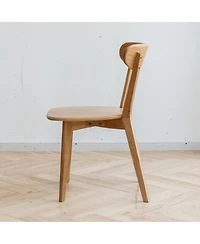 sumyeg Solid Oak Dining Chair with Fas Grade Wood Frame for Dining Room and Living Room