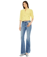KanCan Women's Jennie Mid Rise Wide-Leg Jeans