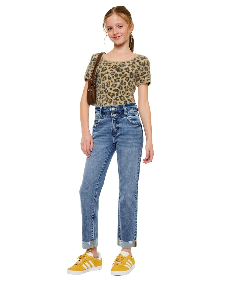 KanCan Big Girls Kate High Rise Slim Straight Jeans