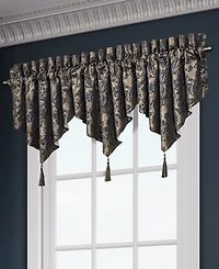 J Queen New York Glimmerstone Window Ascot Valance, 21" x 40"