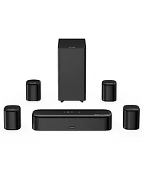 Ultimea 7.1ch Soundbar with Dolby Atmos for Tv, Surround Sound System with 5.25" Subwoofer, VoiceMX, BassMX, 4 Surround Speakers, 420W Peak Power, Hdm