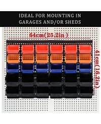 Xdovet Wall Mounted Storage Rack Bin Organizer Tool Holder