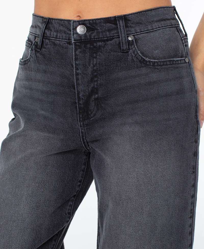 Celebrity Pink Juniors' Elastic-Back Wide-Leg Jeans