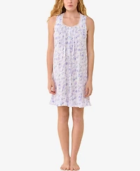 Eileen West Women's Sleeveless Pointelle Chemise Nightdress